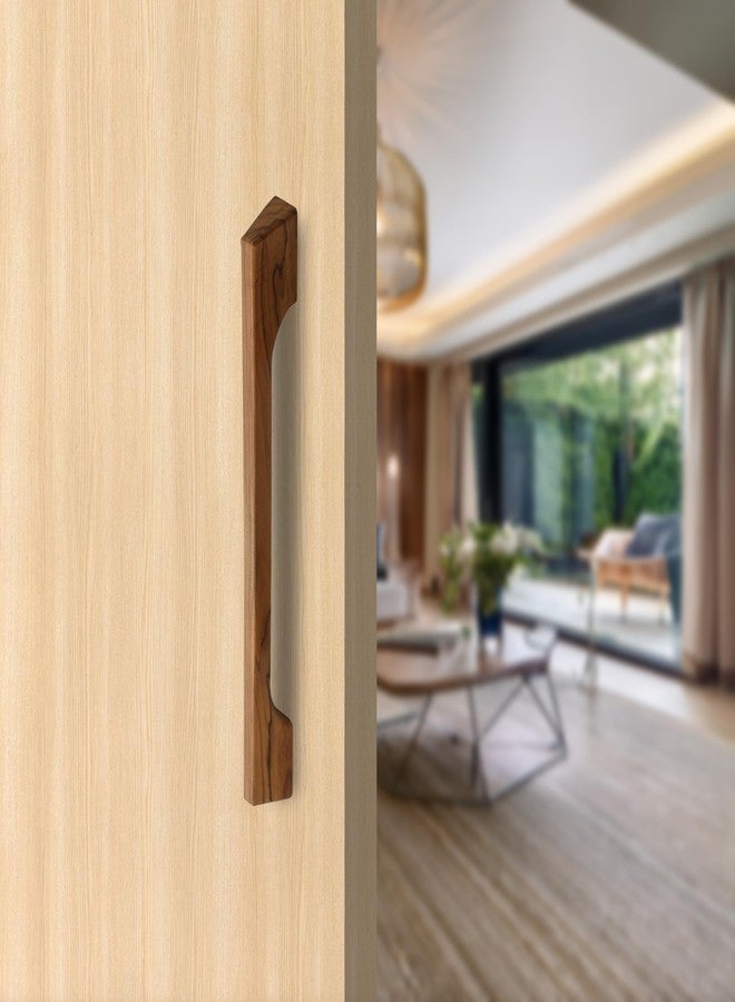 Fittingo Wooden Main Door Handle/Teak Wood Material/Wardrobe Handle for Cabinet/Pull & Push Handle for Door/Pack of 1 (18 Inch) - Image 1